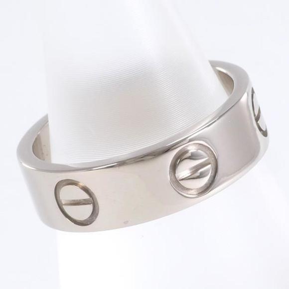 CARTIER Love K18WG Ring Size 9.5 Total Weight Approx. 6.3g Jewelry Wrapping - Picture 2 of 7